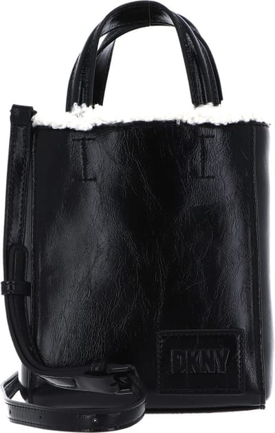 DKNY Schoudertas Handtas Hadlee LT SHRP Mini Crossbody Blk / Natural Zwart