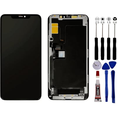 Scherm voor iPhone 11 PRO MAX LCD + Gereedschap + zwarte lijm