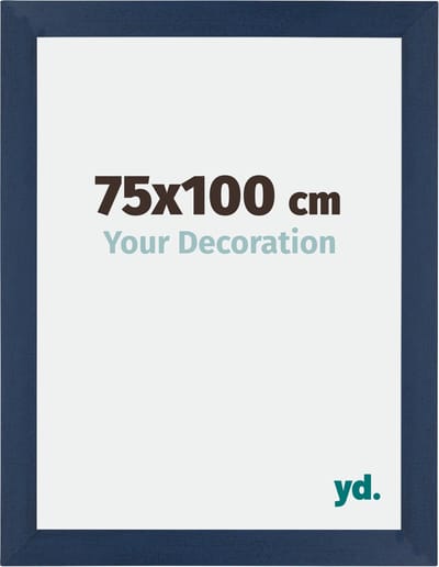 Your Decoration - Fotolijst 75x100 cm - MDF - Donkerblauw Geveegd - Mura