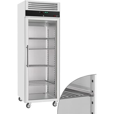 GGM Gastro Kühlschrank Edelstahl ECO - 600 Liter - mit 1 Glastür Zilver