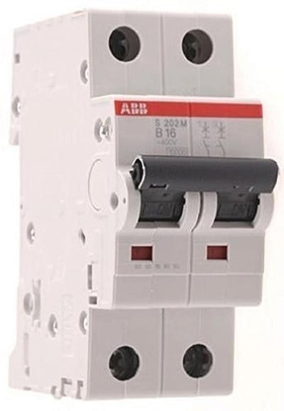 Automatische Schakelaar 6 KA 2P - Stroomonderbreker Wit