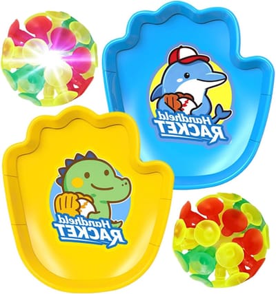 Gooi en Vang Spel - Plakbal Set - Buiten Spelen - Zelfklevende Zuignap - 20 x 18 cm - Meerdere Kleuren