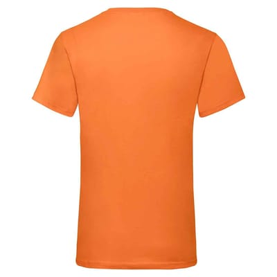 Fruit of the Loom Unisex Adult Waardevol V Hals T-shirt (Oranje)