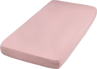 Baby's Only Baby hoeslaken ledikant Breeze - Baby matrasbeschermer - Oud Roze - 60x120 cm - 100% katoen