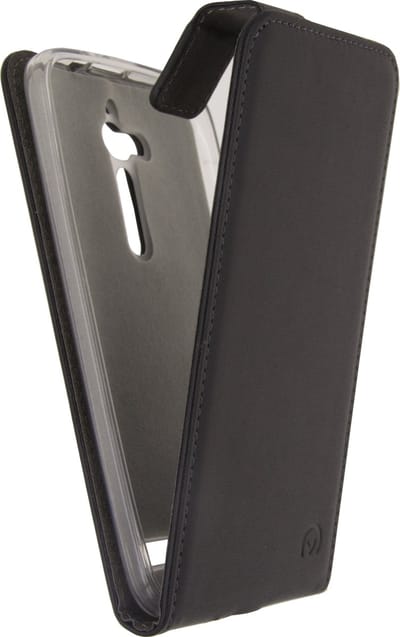 Mobilize Telefoonhoesje geschikt voor ASUS ZenFone Go Hoesje | Mobilize Classic Gelly Flipcase | Pasjeshouder voor 1 Pasje | Telefoonhoesje voor Pinpas / OV Kaart / Rijbewijs - Zwart