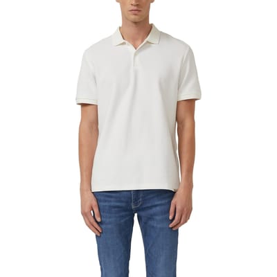 s.Oliver Poloshirts Offwhite Maat: XXL | Poloshirts Outlet | Heren | Wit