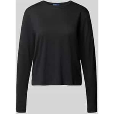 Regular fit shirt met lange mouwen van een mix van katoen en modal