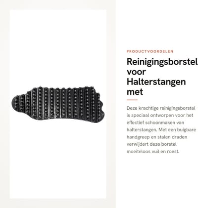 Schoonmaakborstel voor gewichtsbalken - hard stalen draad - roestverwijderaar - efficiënt reinigen - ShopVlot