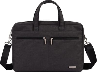 Aktetas 16 Inch - Laptoptas met Schouderriem - Laptophoes - Laptop Sleeve met Handvat - Donkergrijs