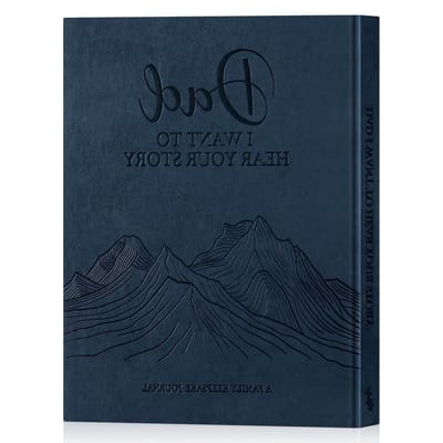 Dad Life Story Journal met meer dan 300 aanwijzingen, geleide dagboek voor vaders, leren herinneringen en geschenken voor Vaderdag en verjaardagen