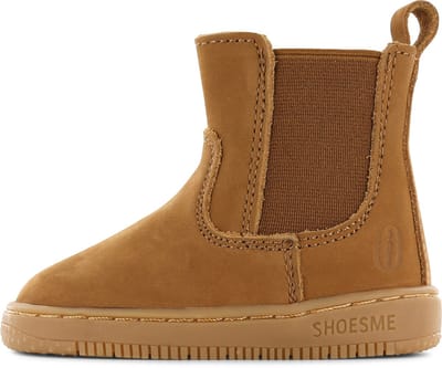 Shoesme Cognac Chelsea Bootje - Sneakers Kinderen - Jongens - Cognac - Leer - Maat 20