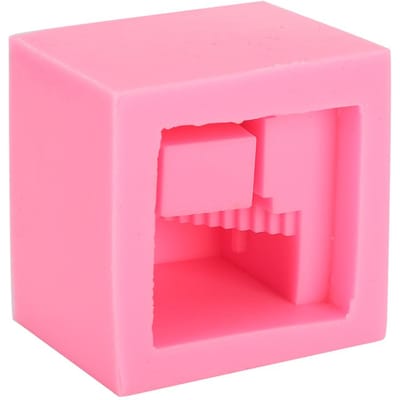 Huisvorm Zeep Beton Siliconen Mal Gebouwen Architectuur Decoratie DIY Accessoires pink