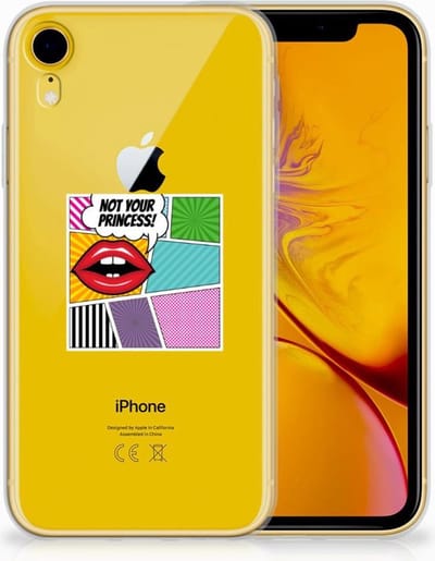 Apple iPhone Xr Silicone Back Cover Popart Princess