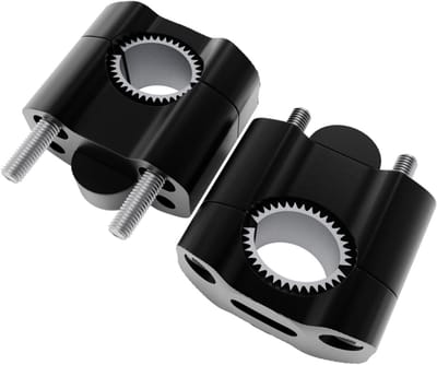 Motorfiets Stuurklemmen - Stuurverhogers Adapter - Comfortabel Rijden - Verstelbare Hoogte - 7/8 inch - Zwart