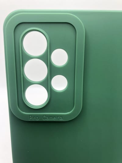 Hoogwaardige Siliconen hoesje met bescherming rondom Camera/Lens - Geschikt voor Samsung Galaxy A53 / A53 5G - Groen