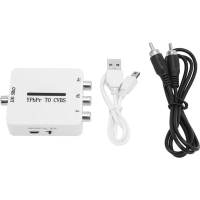 Video Converter Mini YPbPr naar CVBS o Video Adapter voor Projectoren Monitoren TV's