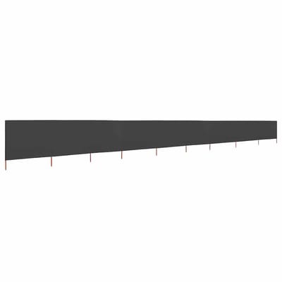 vidaXL - Windscherm - 9-panelen - 1200x160 - cm - stof - antraciet