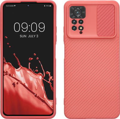 kwmobile hoesje geschikt voor Xiaomi Redmi Note 11 Pro / Note 11 Pro (5G) / Note 12 Pro (4G) - Telefoonhoesje met camerabescherming - Smartphone hoesje in donkerroze