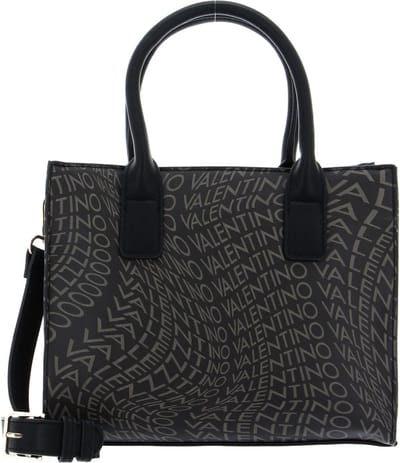 VALENTINO Schoudertas Shopper Samosa Shopping Bag Nero / Grigio Zwart