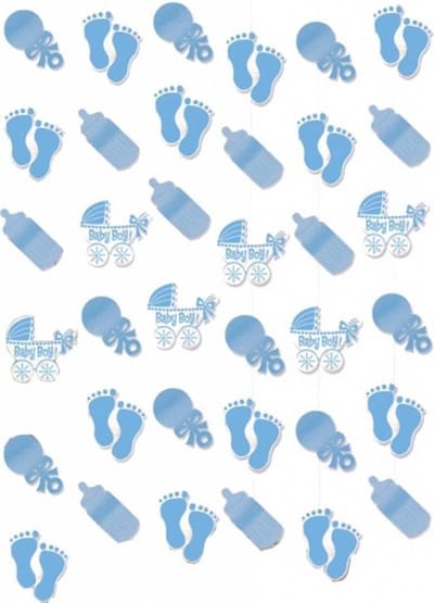 Amscan Hangdecoratie Babyshower Jongen 210 Cm Blauw