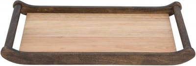 Cosy & Trendy Houten dienblad/serveerblad 42 x 24 cm - Keukenbenodigdheden - Antiek ogende dienbladen/serveerbladen - Koffie en thee serveren/bedienen