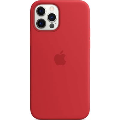 Silicone Backcover MagSafe voor de Apple iPhone 12 (Pro) - (Product) Red