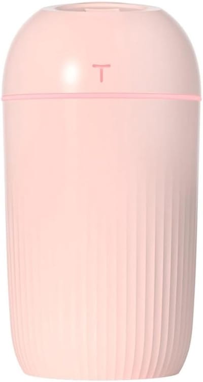 Mini Luchtbevochtiger - USB Verdamper - Rustige Sfeer - Stille Werking - 420ML Tank - Roze