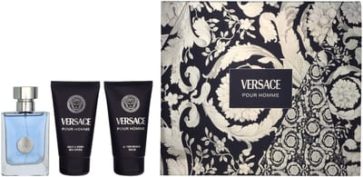 Versace Pour Homme Giftset 150 ml - Edt Spray 50ml/Aftershave Balm 50ml/Hair & Body Shampoo 50ml