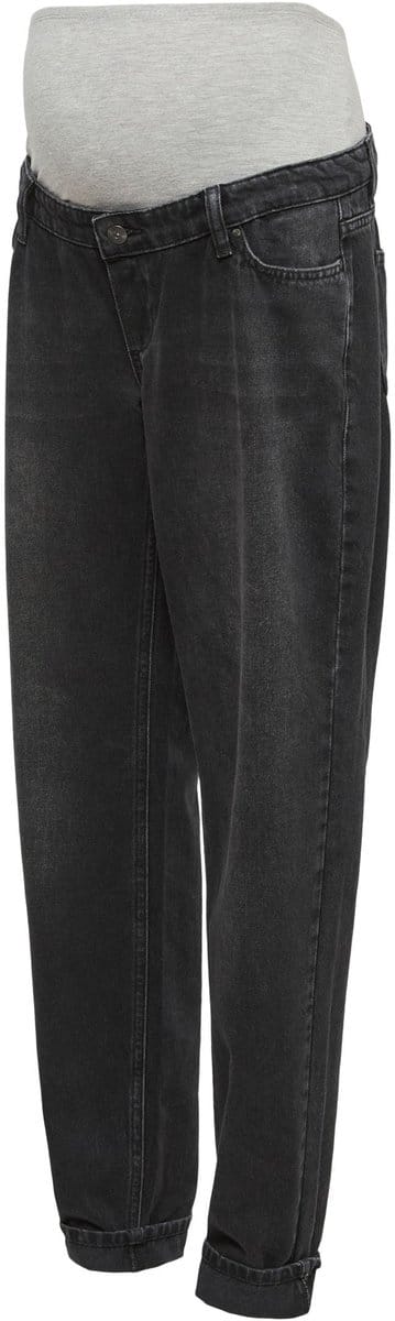 Mama Licious Mom fit zwangerschapsjeans Boyfriend fit Mid waist Omvouwbare zomen Jeans