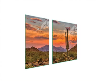 TMK ArtDeko - Snijplank en Beschermplaat - Glas - 90x52cm - Veelkleurig