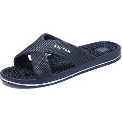 Zomer Mannen Slippers Eva Slippers Grote Maten Binnen En Buiten Sandaalschoenen Licht Plat Antislip Pluche Comfort Slippers Tuinschoenen 48 39-40 gray