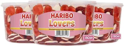 Haribo Lovers - 3 x 150 stuks - Voordeelverpakking