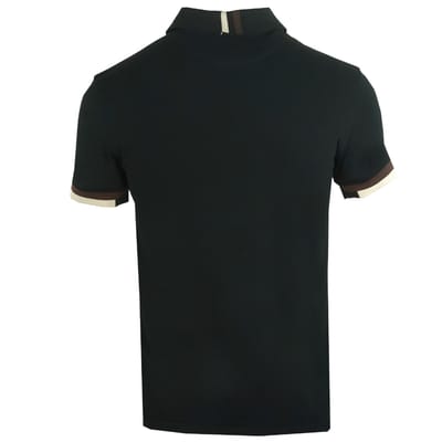Aquascutum Aldis Crest-logo zwart poloshirt