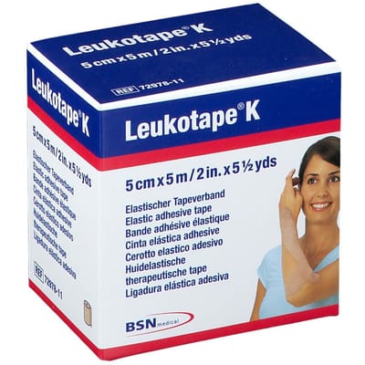 Leukotape K - Elastische Tape - 5 m x 5,0 cm - beige