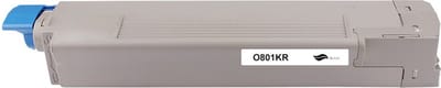 OKI 44643004 - Toner Zwart - 7000 pagina's - Huismerk Compatible - Geschikt voor OKI Okidata C801 Okidata C821 - O801KR alternatief - OKI toner
