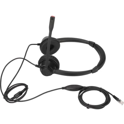 RJ9 Telefoon Headset Ingebouwde HD Microfoon Binauraal Kantoor Headset Ondersteunt Luidsprekervolume Aanpassing