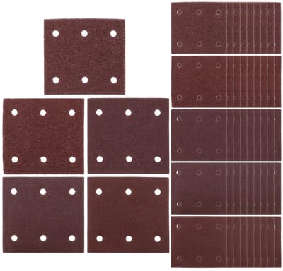 Dailygoody - Schuurpapier Hook and Loop Disc Kit - 50x schuurpapier - Geschikt voor verschillende schuurmachines - 40/60/80/100/120 grit - Voor divers..