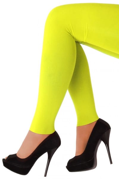 60 denier Legging – Fluor yellow – L-XL