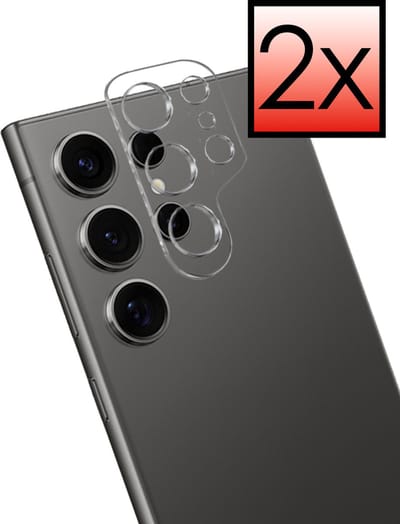 Camera Lens Protector - 2 Stuks - Geschikt voor Samsung Galaxy S24 Ultra - Camera Screenprotector - Beschermglas - Gehard Glas - Tempered Glass - Screen Protector
