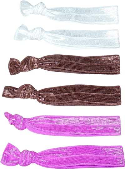 Festival/Ibiza polsbandjes wit-bruin-roze set van 6 stuks.