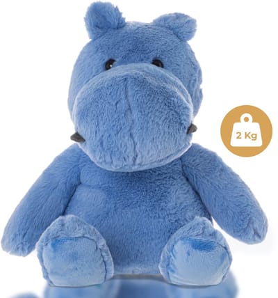 Verzwaringskussen 2KG Dreambuddy Luma het Nijlpaard - 2KG - Verzwaringsknuffel - Verzwaarde Knuffel - Anxiety Knuffel - Kalmerende Knuffel - Official Duzhey Kids Dreambuddy - Nijlpaard Knuffel - Slaapknuffel - Rustgevende knuffel