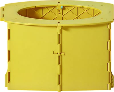 Draagbaar Baby Potje en WC Bril – Geel – Opvouwbaar Kindertoilet Potje voor Jongens en Meisjes – Potty Training Reispotje voor Thuis en Onderweg, Lichtgewicht en Compact