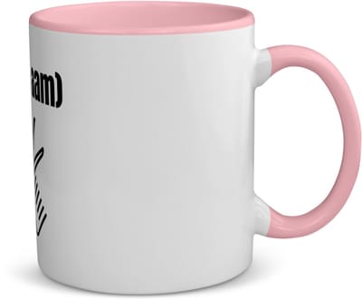 Akyol - kapperschaar en kam met eigen naam koffiemok - theemok - roze - Kapper - barbers - collega's - verjaardag - afscheidscadeau - geschenk - kado - 350 ML inhoud