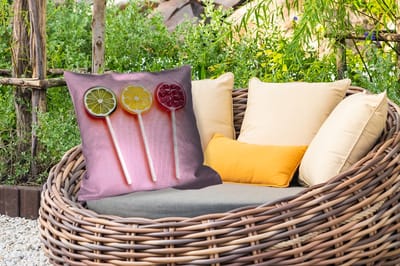 Sierkussen Buiten - Lolly - Snoep - Citrus - 60x60 cm - Weerbestendig