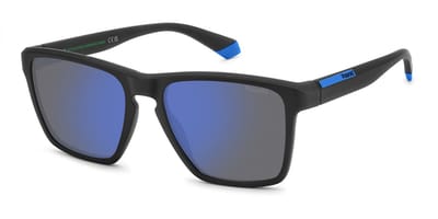 Polaroid PLD 2167/S Matte black blue 56/18/145 MAN Zonnebrillen