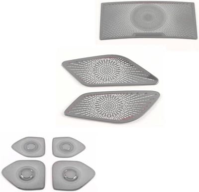 Luidspreker Covers - Audio Trim - Auto Interieur - Krasbestendige Bescherming - 3 Sets - Zwart