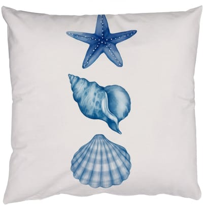 Sierkussens - Kussentjes Woonkamer - 50x50 cm - Zeester - Schelpen - Blauw