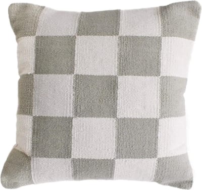 Kussenhoes Kilim - Woonkussenhoes Decoratief - Interieur Decoratie - Kilim Geweven - 50x50 cm - Grijs Ivoor