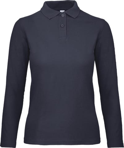B&C ID.001 Ladies' long-sleeve polo shirt CGPWI13 - Navy - XS