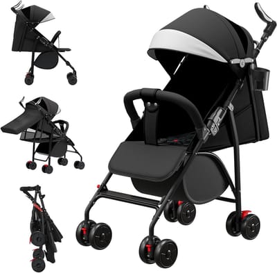 Driewieler Kinderen - Loopfiets Baby - Veilig Buiten Spelen - 360 Graden Draaibare Zitting - Tot 25 kg - Zwart